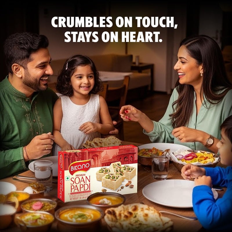 Bikano Premium Soan Papdi with Almonds and Pistachio - 500g - Image 5